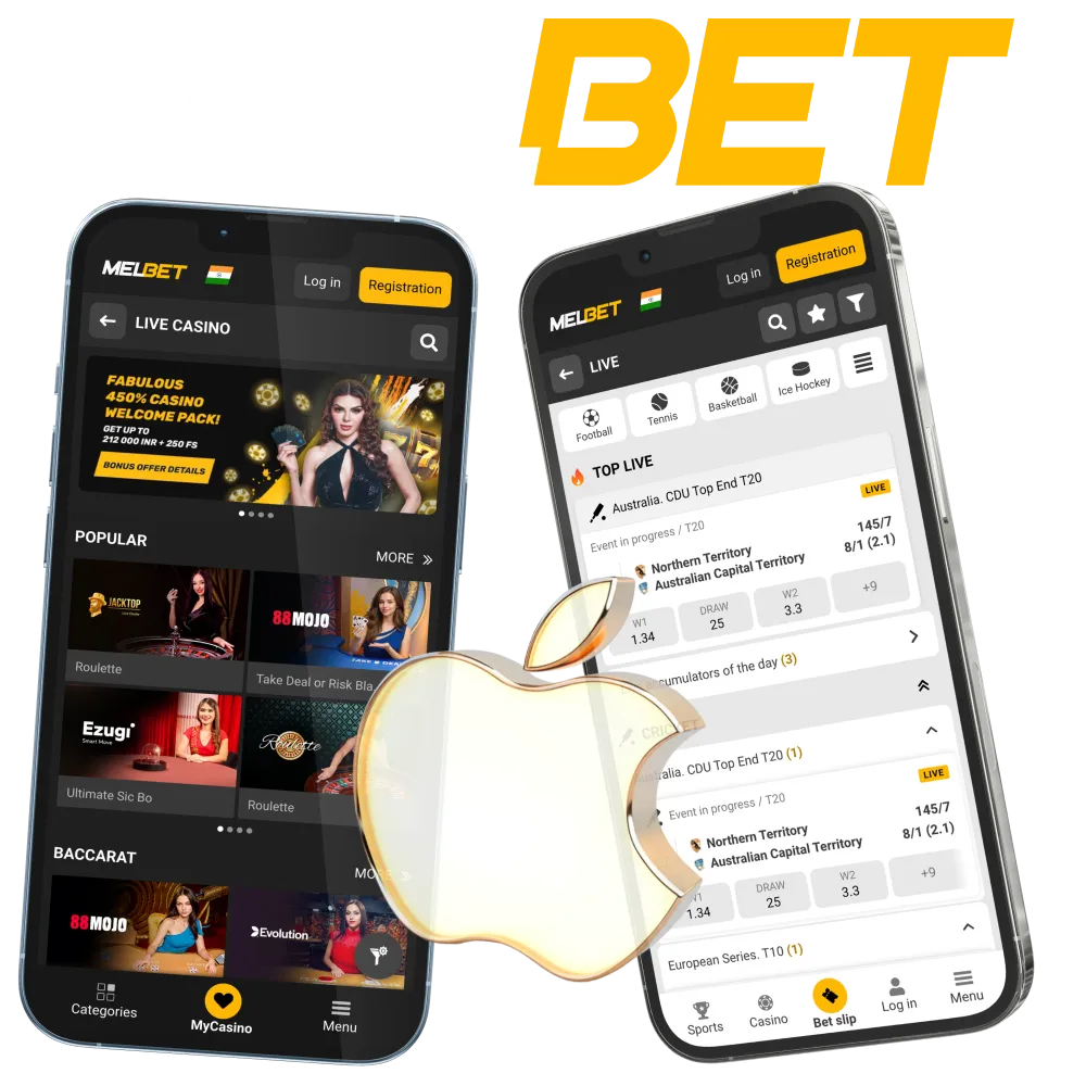 Melbet iOS app download for mobile betting.