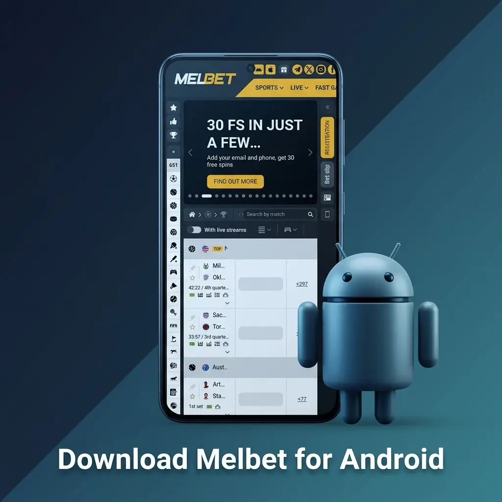Melbet Android APK download guide for Samsung, Realme, Xiaomi and OnePlus devices running Android 5.0+