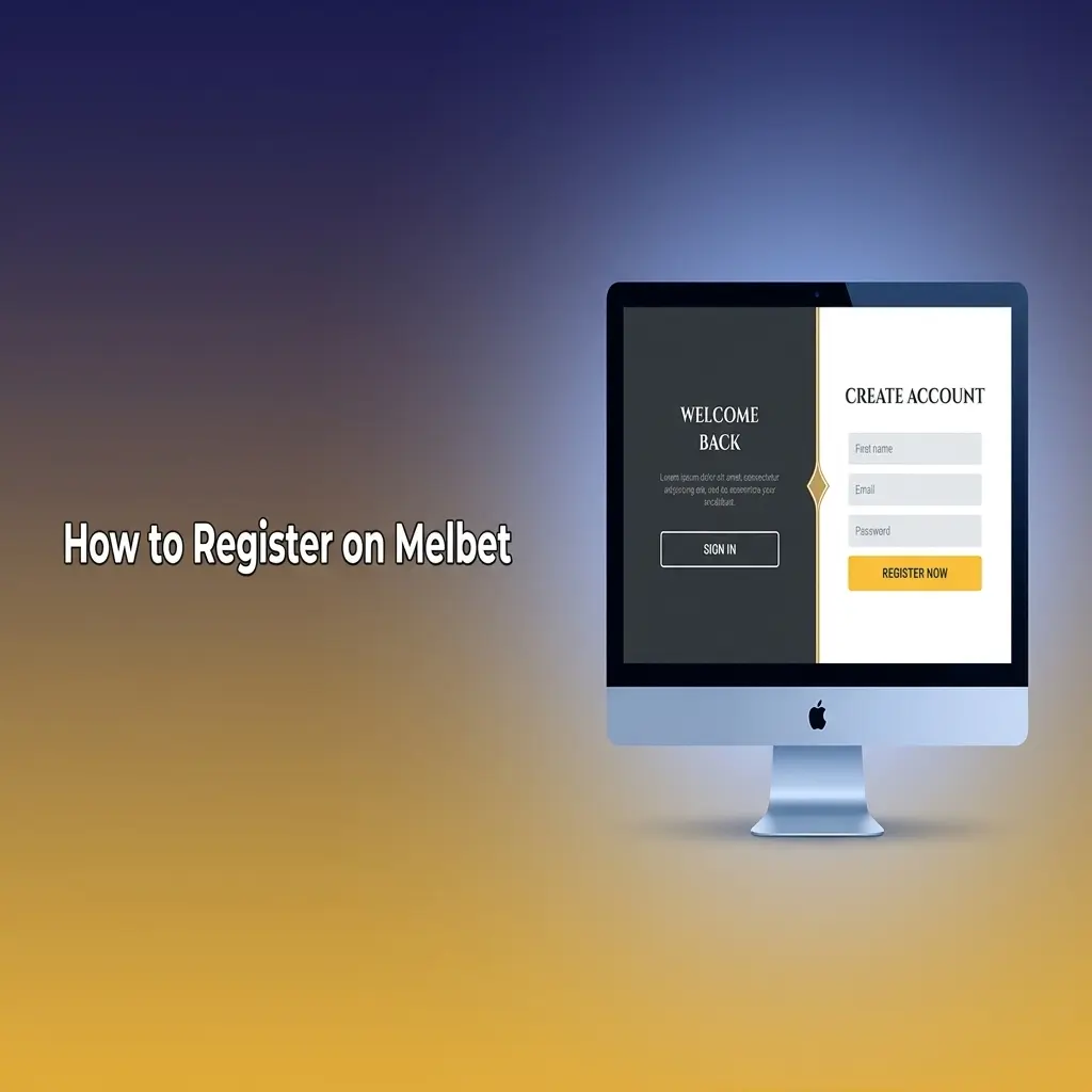 Melbet registration form on mobile showing sign-up steps for Indian users to claim 150% welcome bonus up to 40000 INR