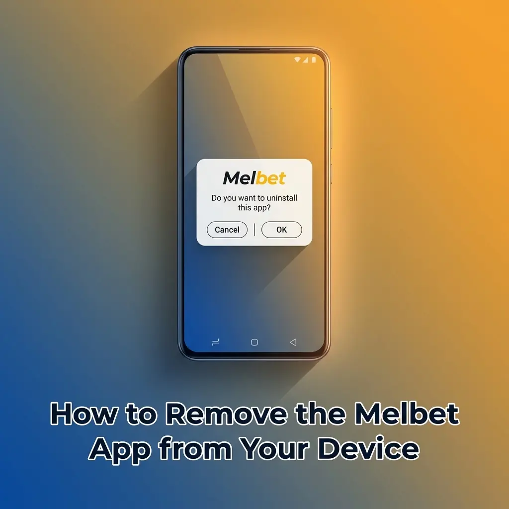 Melbet app uninstall steps on Android and iOS PWA with icon press-hold and Settings menu options