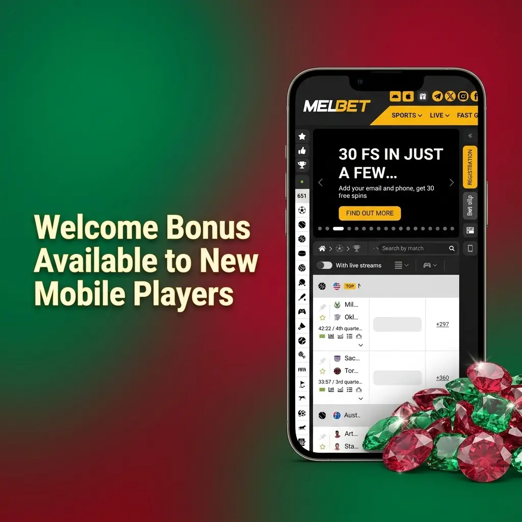 Melbet app welcome bonus offering 150% up to 40000 INR for new players registering from India